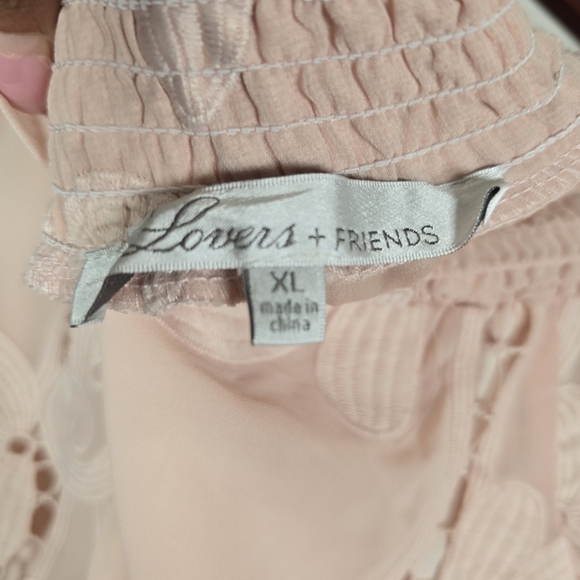 Lovers + Friends $228 Kory Off The Shoulder Dress Embroidered Bohemian‎ Mini XL - Picture 8 of 10